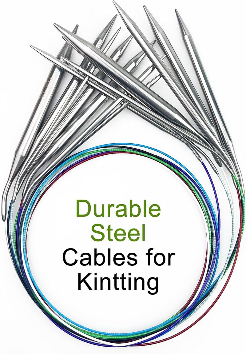 Soosui 2.5 mm Circular Knitting Needles US1.5 |40 inches/100 cm | Suitable for Beginners to Knit Sweaters, Scarves, Blankets and Other Projects! - Image 5